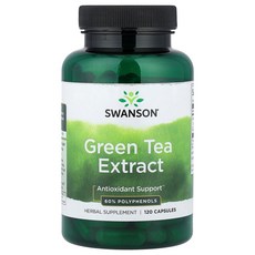 Swanson Green Tea Extract 120 Capsules, 1개