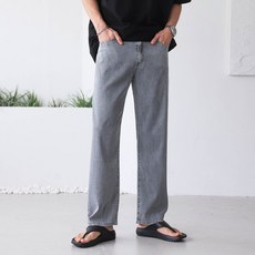 베이직바이블 -5도 아이스 쿨 스판 와이드 데님(2color)