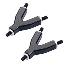 WEFEINO 2PCS 알루미늄 타이 로드 헤드 Y-링크 마운트 서스펜션 링크 업그레이드 부품 1/10 축 SCX10 RC 크롤러 차량용, 2PCS 알루미늄 타이 로드 헤드 Y-링크 마운트 서스