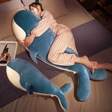 대형 고래인형 롱쿠션 바디필로우 안고자는베개 1.5M, 블랙 150cm