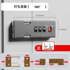 신형 디지털 비밀번호 잠금장치 아연 합금 도어락 창문 걸쇠 욕실 가구 하드웨어, [06] B2, 2.A2