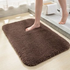 부드러운 주방 욕실 화장실 극세사 핑크 학교 관공서 발매트, 화이트_ONE