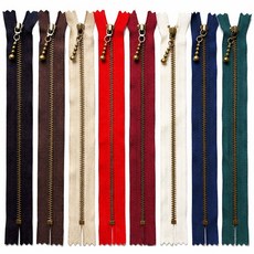 [청라핸즈] YKK 앤틱지퍼 청동지퍼 25cm (16-177) 9, 네이비 (ykk 엔틱지퍼 25cm), 1개