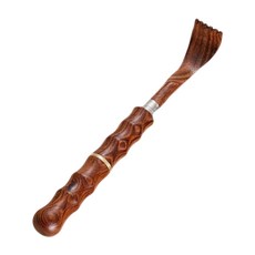 투데이리빙 길이 조절 효자손 가려움 해소 고급 대나무 등긁개 마사지봉 휴대용 부모님 선물용 효도용 지압봉 지압기, 브라운, 1개