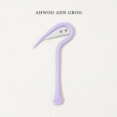 AHWOO ADN GROO 寵物淚痕清潔梳, 1個, 開結刀-紫色, 紫色, 開結刀