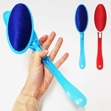 회전 자동옷솔 구두주걱 (옷브러쉬 180도회전 보풀 먼지제거 털이개 흙먼지 비듬 머리카락제거, 1개, 파랑