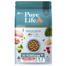 Pure Life 純境 澳洲無穀凍乾犬貓糧 單一肉源 多種口味 完整營養, 1個, 幼母貓-澳洲雞肉+凍乾+送肉泥*1,貓1.5kg/狗1.8kg