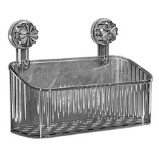 旋轉吸盤置物架 瀝水收納架 浴室收納架 廚房置物架【台灣出貨】, 灰色, 1個