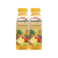 오케이에프 옐로우스무디 과일 음료, 350ml, 12개