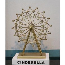 戊辰美學】摩天輪/桌上型擺飾/旋轉模型/客廳/酒店/飯店/營業場所/公共空間/禮物/創意, 1個, 小旋轉摩天輪35*30*13CM