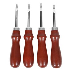 가죽 엣지 베벨러 세트 DIY용 식물성 태닝 공예에 적합한 4가지 0 8mm / 1 0mm 2mm 5mm