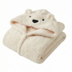 보픈 후드담요 곰돌이 캐릭터 모자담요 무릎담요 겨울 방한용품