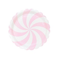 피플스파티 파티접시 롤리팝 18cm, 핑크, 2개, 18개