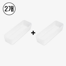 1+1 반투명 칸막이 수납 서랍 다용도 정리함, 1세트, 1+1 반투명바스켓