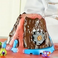 용암 어린이 실험놀이 공룡 소품 화산모형 장난감, 1개, 혼합컬러