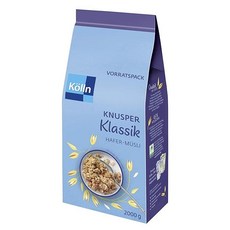 쾰른 통곡물 귀리 오트 크런치 클래식 대용량 뮤즐리 시리얼 독일, 1개, 2kg