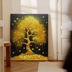 풍수 돈나무 대박금전수 풍수인테리어 캔버스 그림액자 5종 재물운 금전운 돈들어오는그림 개업물, 02.재물만개금전수