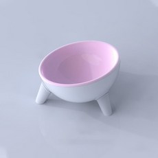 Lanboer 寵物用三角支撐傾食盆, 紫色的, 1個