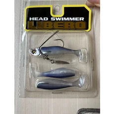 LURETV RAID 같은 스타일 컴팩트 소프트 피쉬 낚시 세트 T-테일 로드 미끼 스파클링 리드 헤드 후크 LIBER, 02 7g, 04 PURPLE