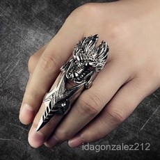 臺灣出貨 戒指男韓版學生手鏈一體潮流霸氣男士男女生炫酷戒子網紅戒指飾品