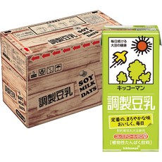 [Amazon.co.jp 한정] 키코만 조제 두유 SOYMILK DAYS 1000ml×6개, 1L