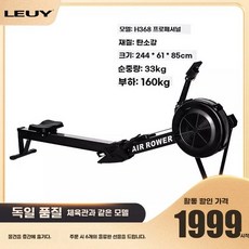 로잉머신 에어로 노젓기 운동, 1, B. H368 프로페셔널 에디션 블랙 스테인리스 스틸