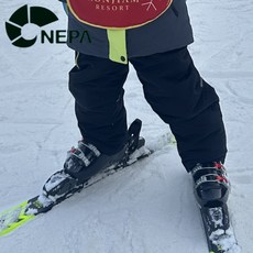 네파 키즈 패딩스키바지 초등학생 스키팬츠 스노우보드복바지 패딩 눈썰매바지 주니어 겨울시즌 키즈 방수 방한 패딩바지 스키복 블루햇님 1회용 손소독제 증정