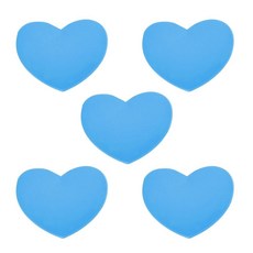 YELARXI 테니스 라켓 진동 댐프너 부드러운 실리콘 라켓 충격 흡수 장치 테니스 라켓 스트링에 적합 - 하트 모양 (핫핑크 5개), 하늘색