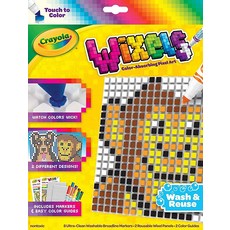 Crayola Wixels 동물 활동 키트 픽셀 아트 컬러링 세트 선물 만 6 7 8