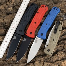 아웃도어 벤치 야외 블레이드 벤치메이드 멀티 나이프 블랙 60도 이상 8.2cm, 레드