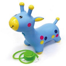 샬라라 어린이 점핑짐볼 에어 사슴타기 유아 장난감 실내외 운동 균형감각 감각발달, 레드