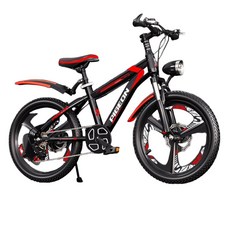 여아 입문용 두발자전거 20인치 저학년자전거 18인치, 18 인치, S. 블랙/레드 (일체형 휠+7단)