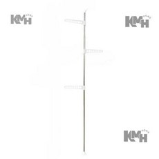 스탠딩 폴행거 벽면 건조대 모자걸이, 날개3개, 실버