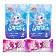 프린세스 캐치티니핑 젤리 50g + 하츄핑의 반지캔디 13g 세트, 2세트, 63g, 사뿐 소다젤리+반지캔디
