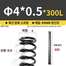 해외 Silverback 에어코킹 충전식 폴리우레탄, 1개, 외경 4 x 0.5 x 300 [10개], 기본 색상