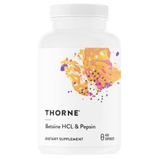 Thorne 甜菜鹼鹽酸鹽&胃蛋白酶素食膠囊, 450顆, 1罐