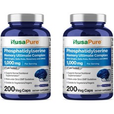 NusaPure 누사퓨어 포스파티딜세린 메모리 컴플렉스 200정 x2, 1개, 200개