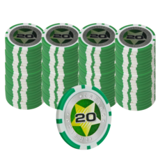 프로하비 국제규격 마카오 홀덤 포커칩, 1개, 숫자20칩 100P