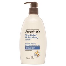 호주 아비노 Aveeno Body Lotion 스킨 릴리프 모이스처라이징 무향 바디로션, 2개, 354ml