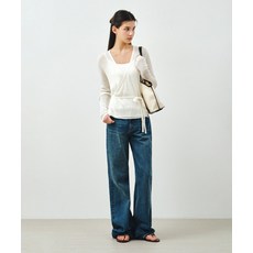 브랜드정품 몽돌 MONGDOL SET 시어 린넨 랩 니트 & 슬리브리스 화이트 MDKT124WHITE 340389