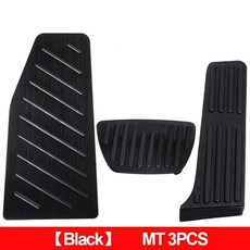 해리어 자동차 풋 페달 가속 브레이크 받침대 패드 매트 커버, 5. 3pcs Black, 기본