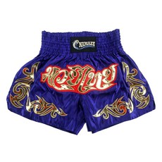 NAMAZU Muay Thai 남성 및 여성용 반바지 고급 MMA 체육관 복싱 킥복싱 반바지 블루 바이올렛 10개