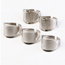 골무 쇠골무 바느질용품 손가락 보호 유비아, 3개, 삼각쇠골무