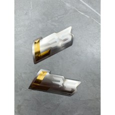 鯊魚 L35 前叉 避震 鈦片 鈦牌 正鈦合金 反光片 避震鈦片 L35鈦片 氣瓶鈦片 貼片, 燒鈦色 (藍紫色), 1個