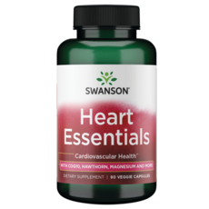 Swanson 斯旺森 Heart Essentials輔酶Q10&山楂&鎂素食膠囊, 1罐, 90顆