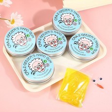 퍼티 슬라임 1+1 액체괴물 야광 유리 젤리 할아버지, 블루+옐로우+핑크+그린+투명, 1개