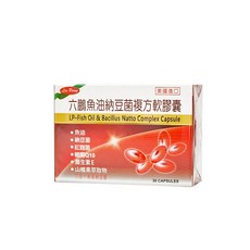 六鵬 LP-魚油納豆菌複合軟膠囊 30 顆入, 1個