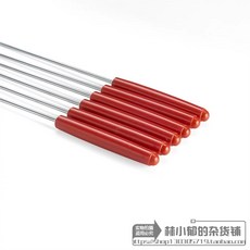 퐁듀포크세트 스테인리스 롱포크 티포크 1개 도구 6pcs 6종 블랙, H. 레드 세트