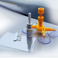 쇼핑센트럴 차량용 앞유리 돌빵 복원제 차량 유리 수리 셀프 복원 균열 확산 방지 휴대용