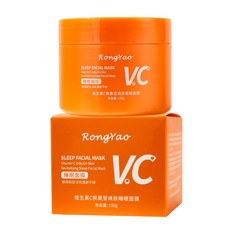 RongYao 維生素C熊果苷煥膚睡眠面膜 補水保濕, 1個, 容耀維生素C熊果苷煥膚睡眠面膜